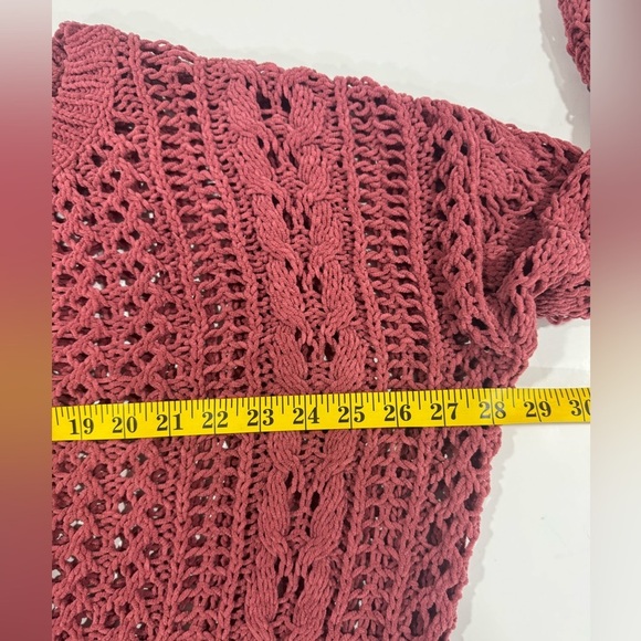 Elodie Womens Chunky Knit Sweater Pink Size Small - Picture 8 of 13